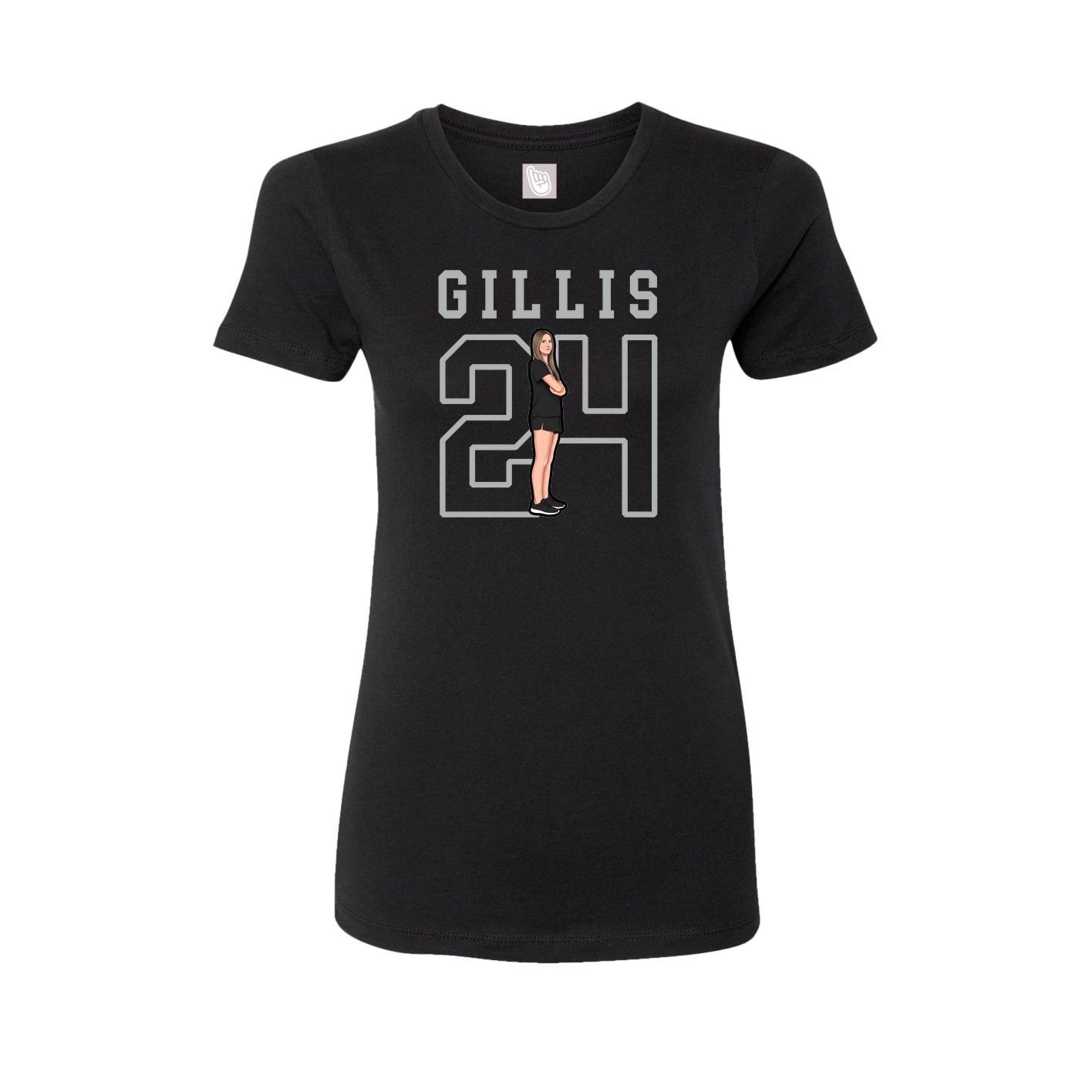 Fitted Women's Tee — Shirsey in Black