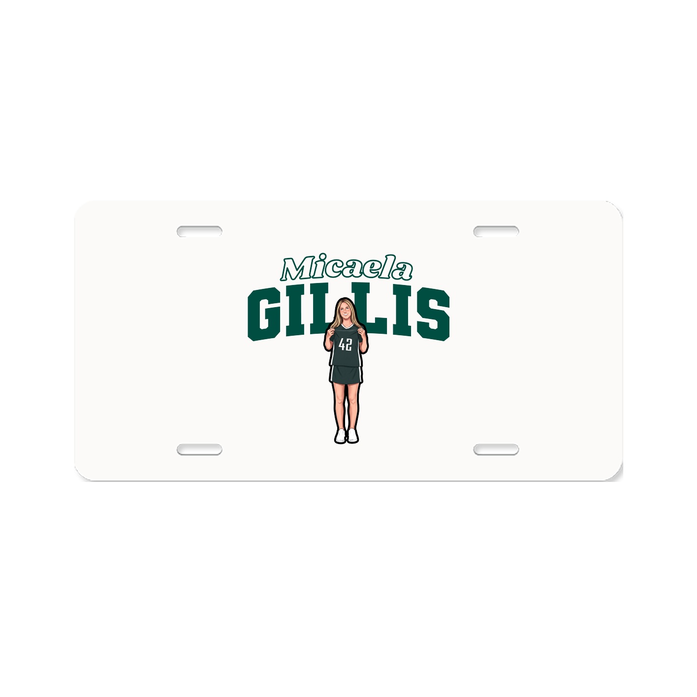 License Plate — Name Arch in Classic