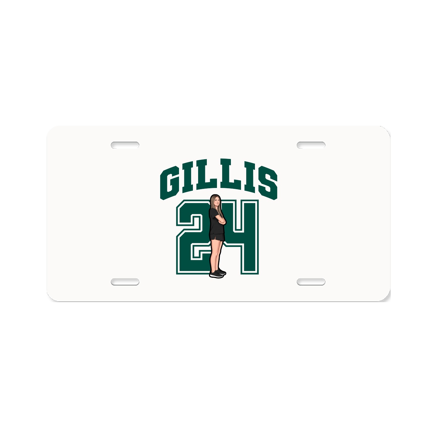 License Plate — Number in Classic