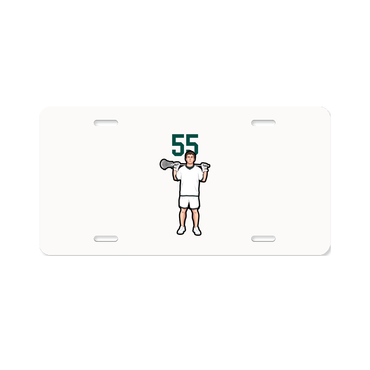 License Plate — Number Top in Classic