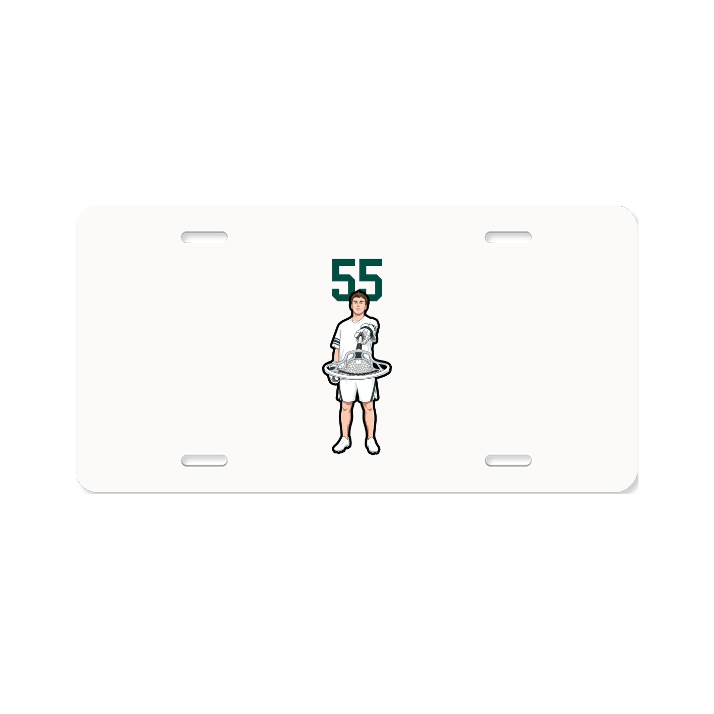 License Plate — Number Top in Classic