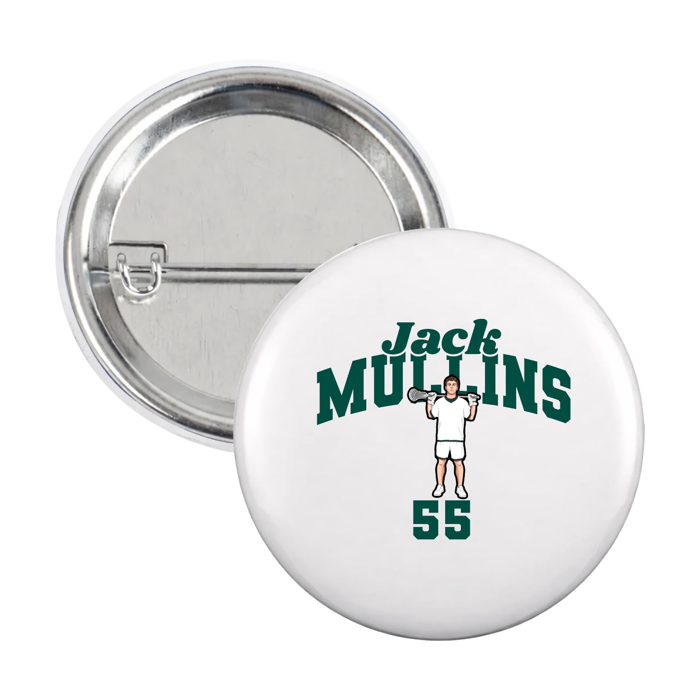 Game Day Button — Signature Arch in White