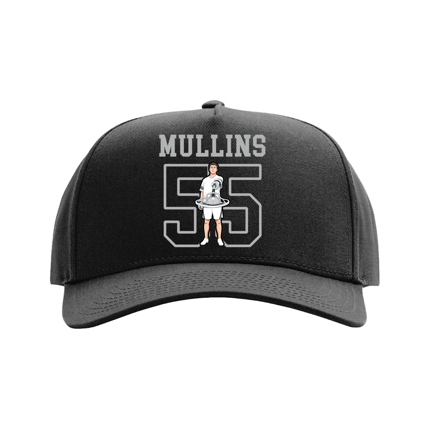 Full Fabric Five-Panel Champ Cap — Shirsey in Black