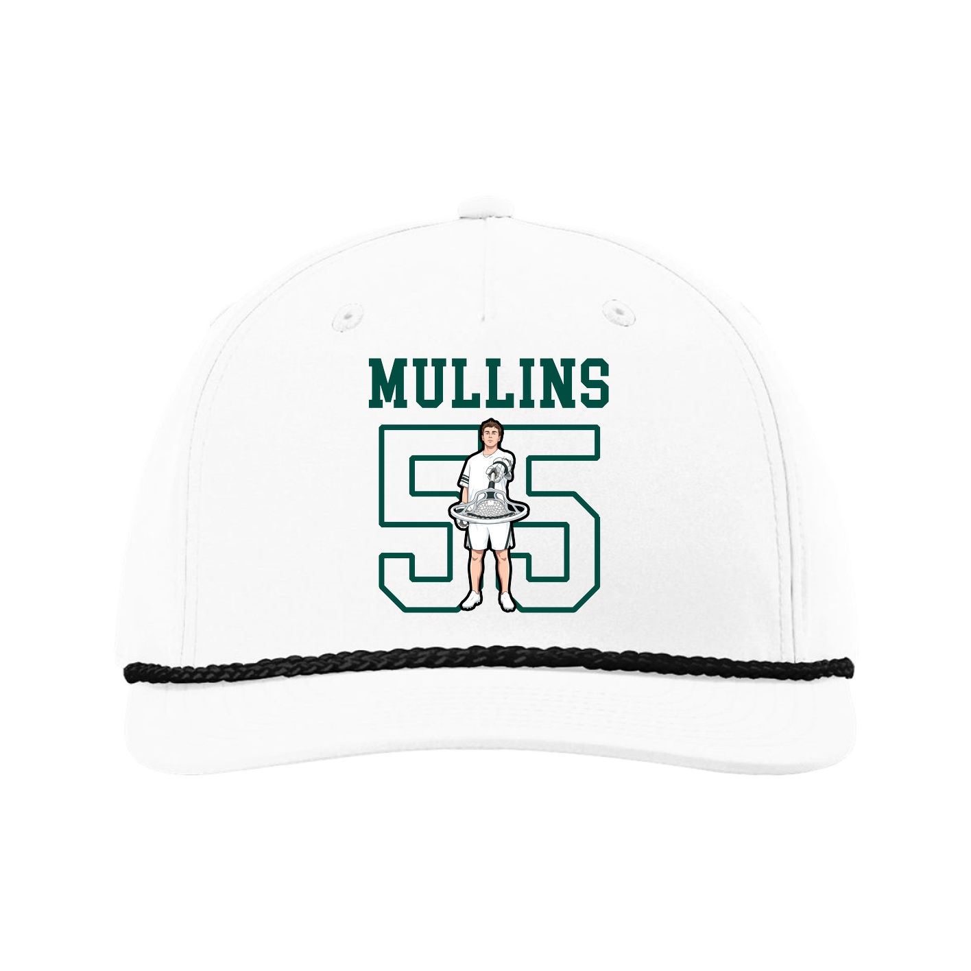 Five-Panel Classic Rope Cap — Shirsey in White
