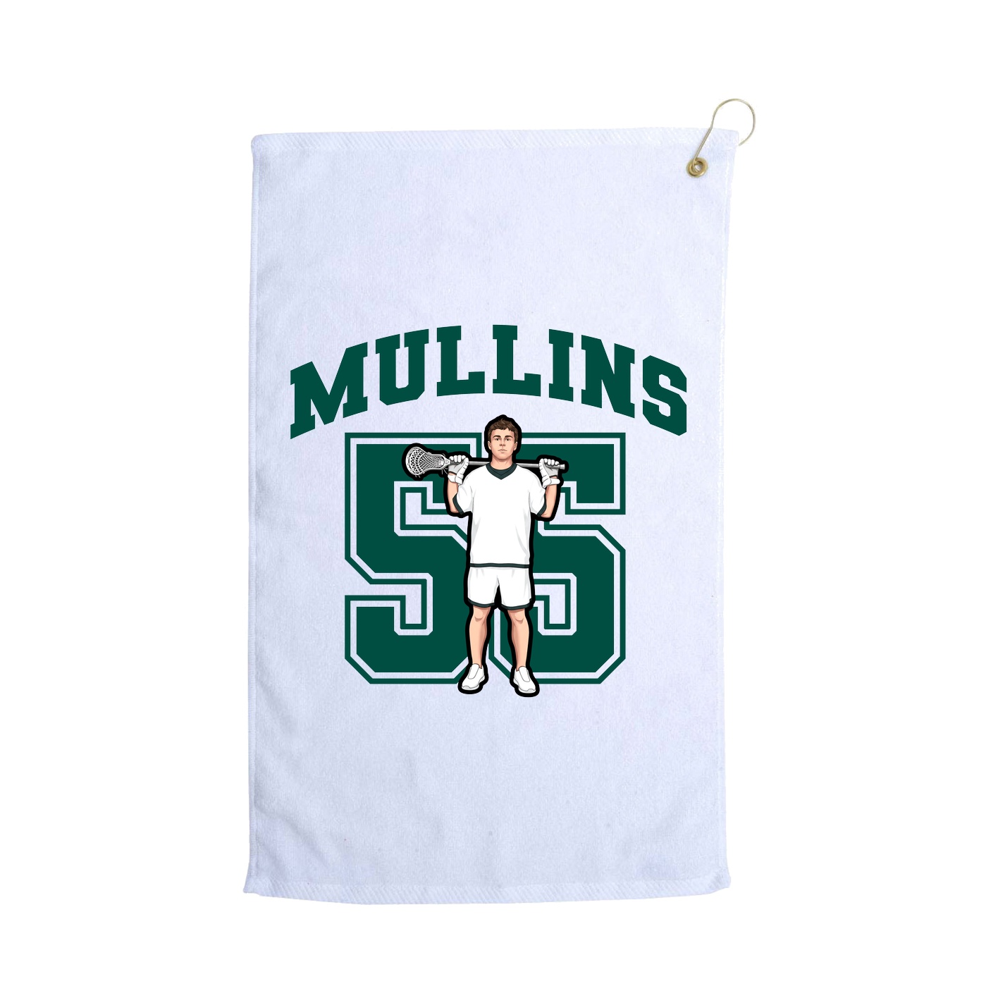 Golf Towel — Number in White