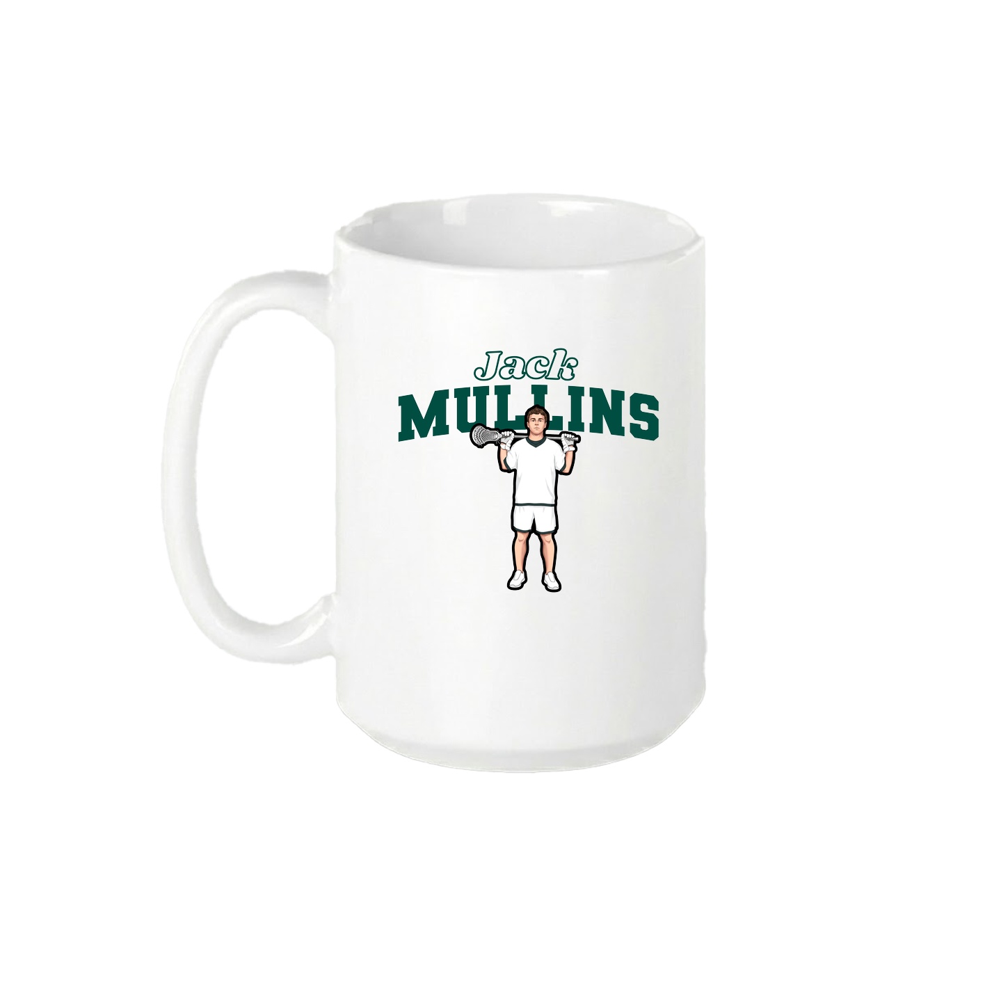 15oz Coffee Mug — Name Arch in White