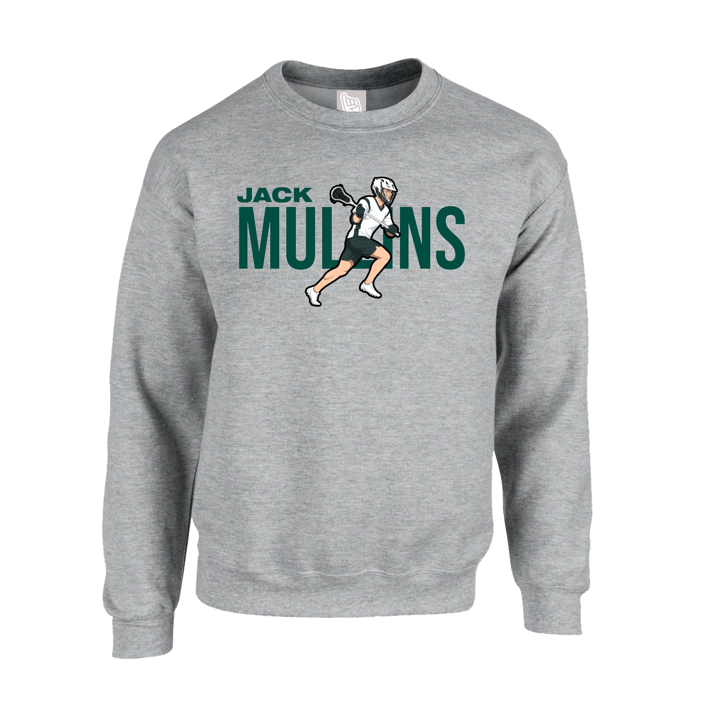 Fleece Crew — Player Name in Grey
