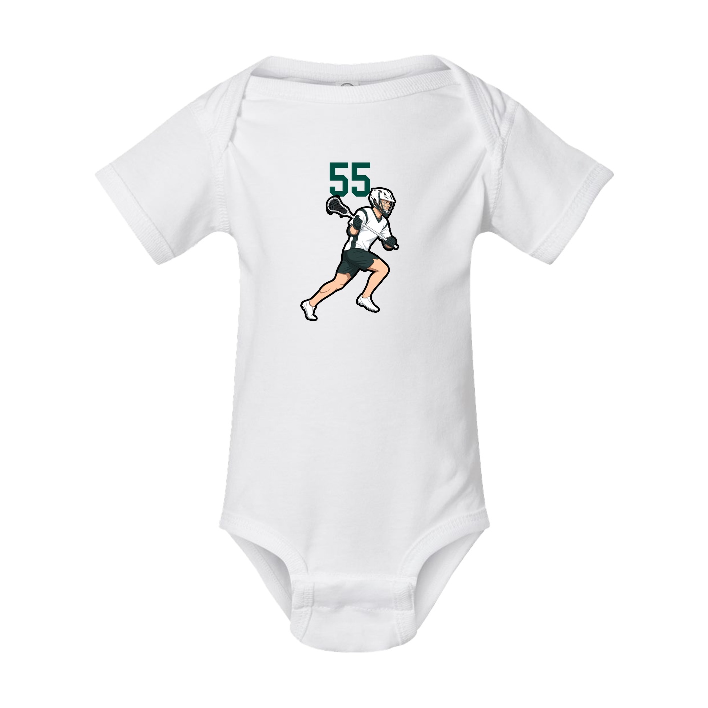Baby Onesie — Number Top in White