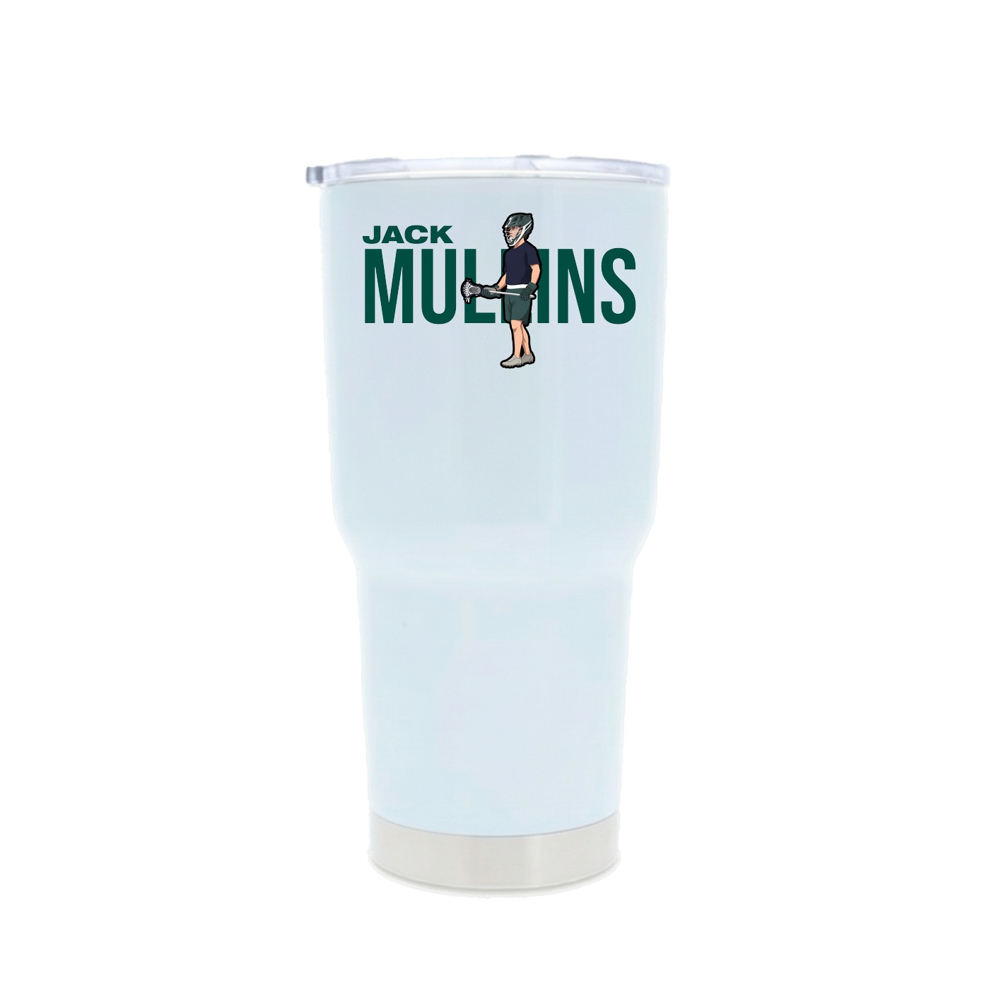 30oz Stainless Steel Tumbler — Player Name in White