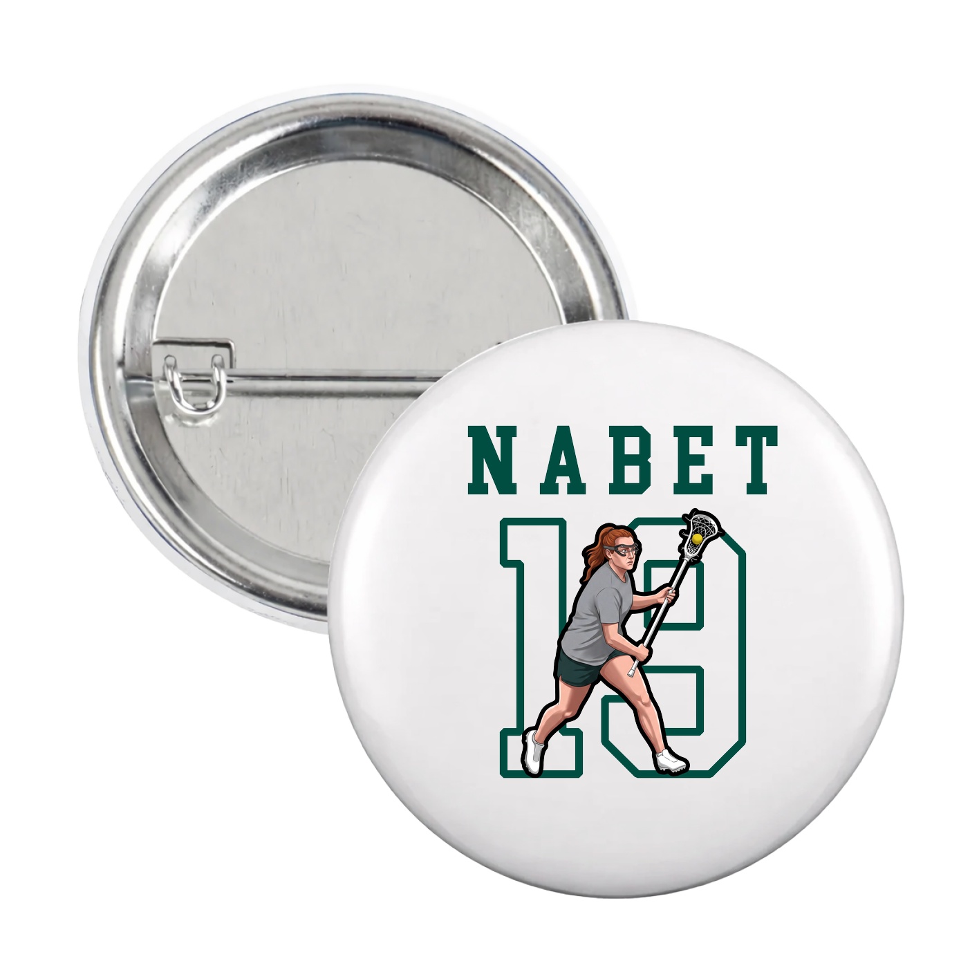 Game Day Button — Shirsey in White