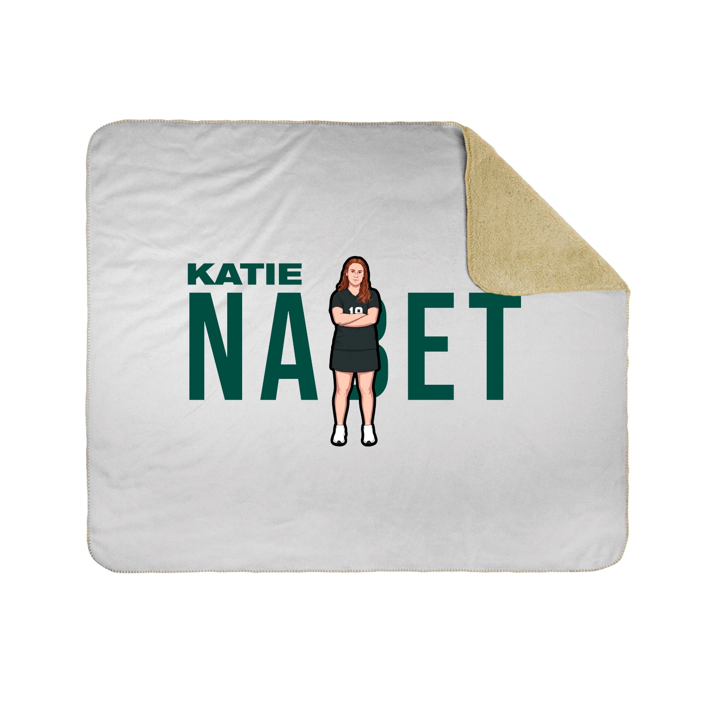Throw Blanket — Player Name in White