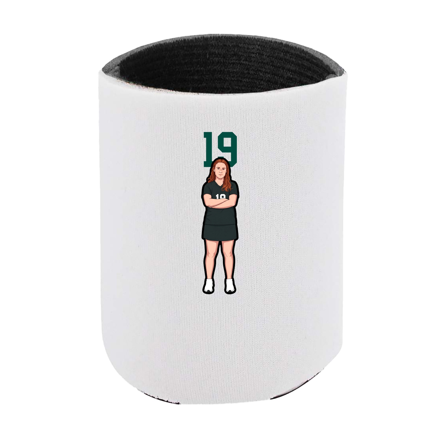 Can Holder — Number Top in White