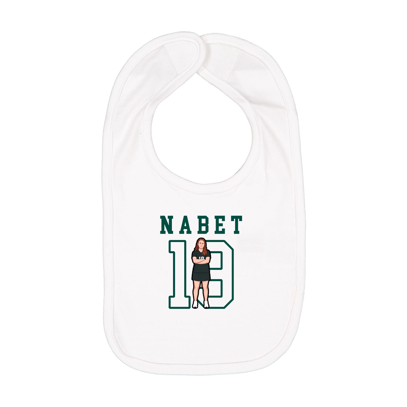 Infant Bib — Shirsey in White