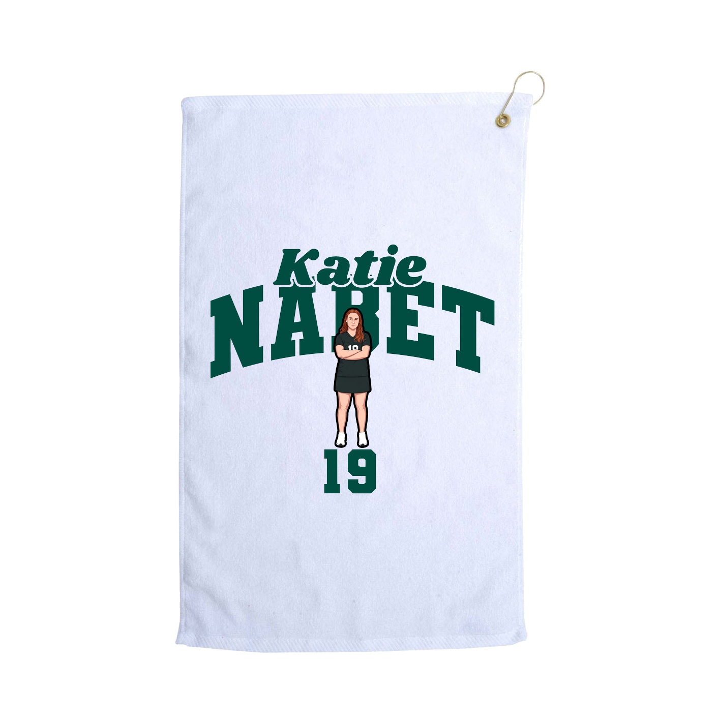 Golf Towel — Signature Arch in White