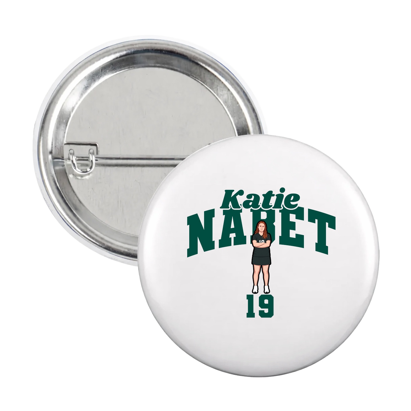 Game Day Button — Signature Arch in White