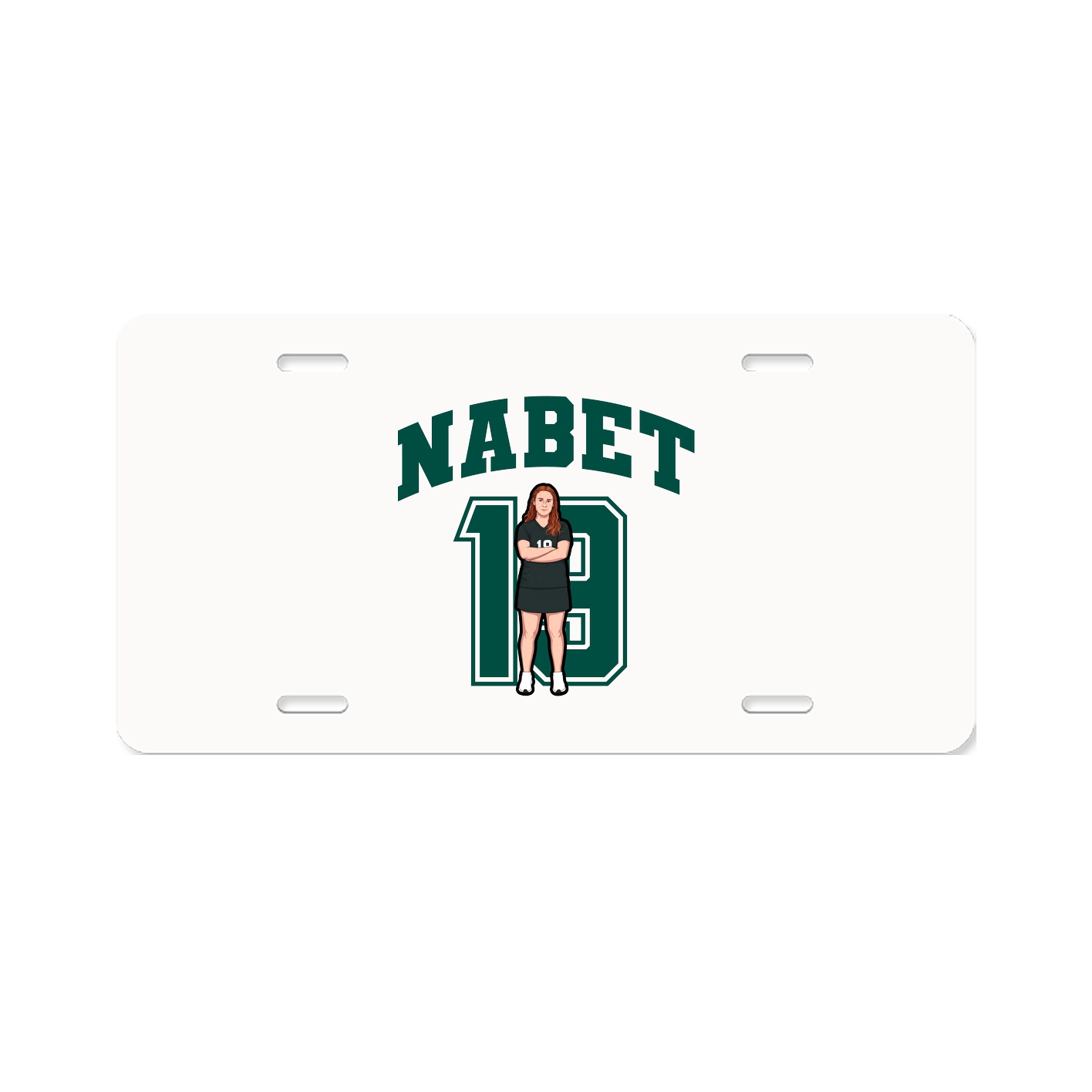 License Plate — Number in Classic