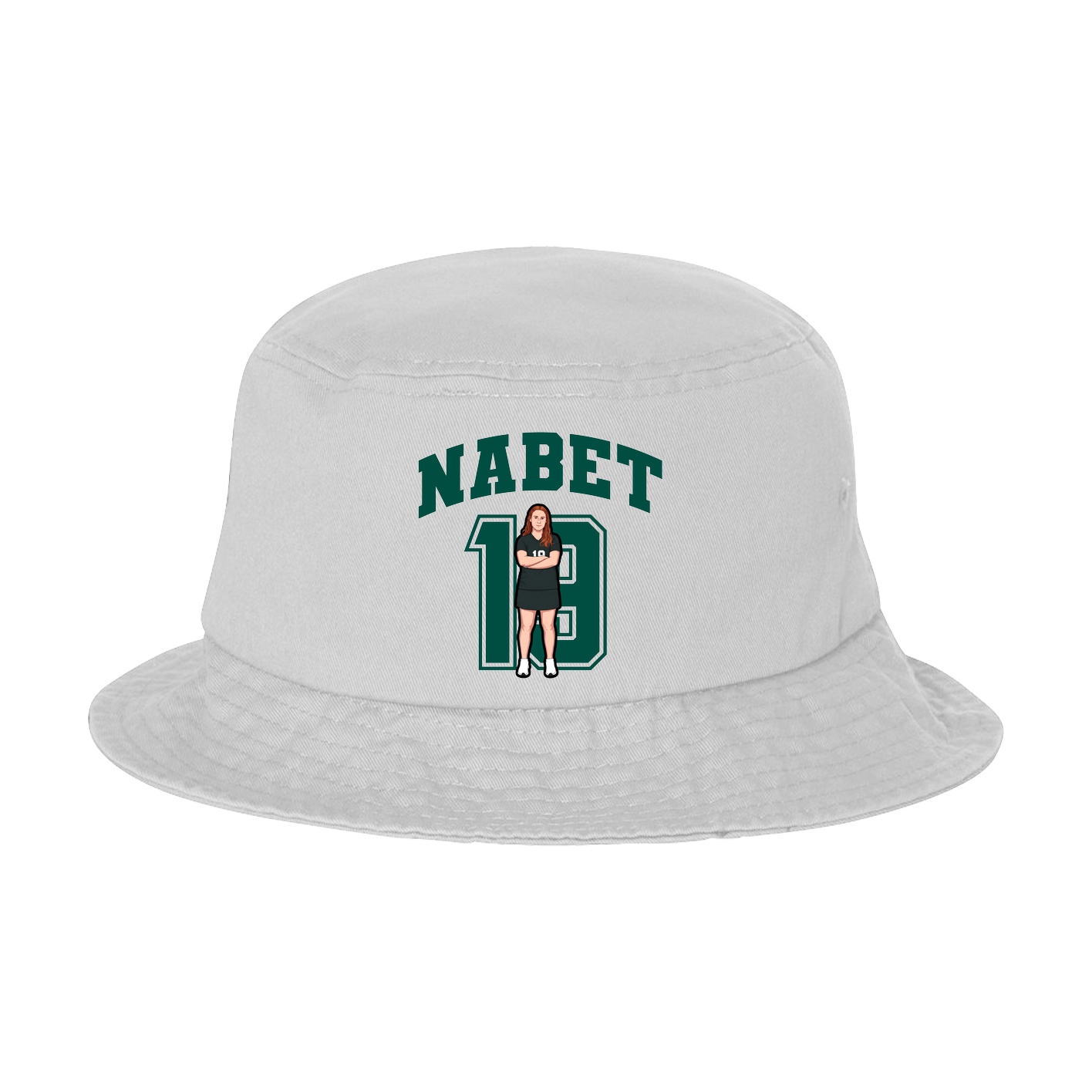 Bucket Cap — Number in White