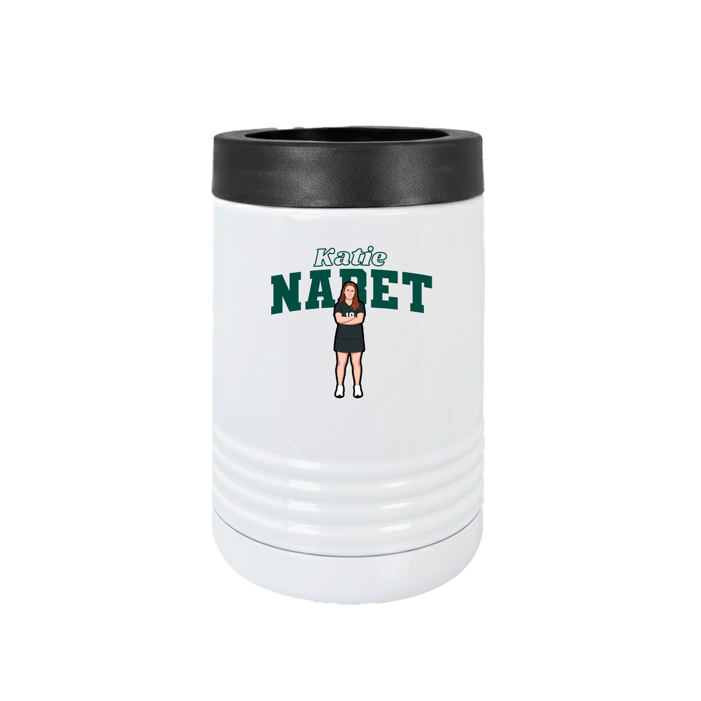 Beverage Holder — Name Arch in White