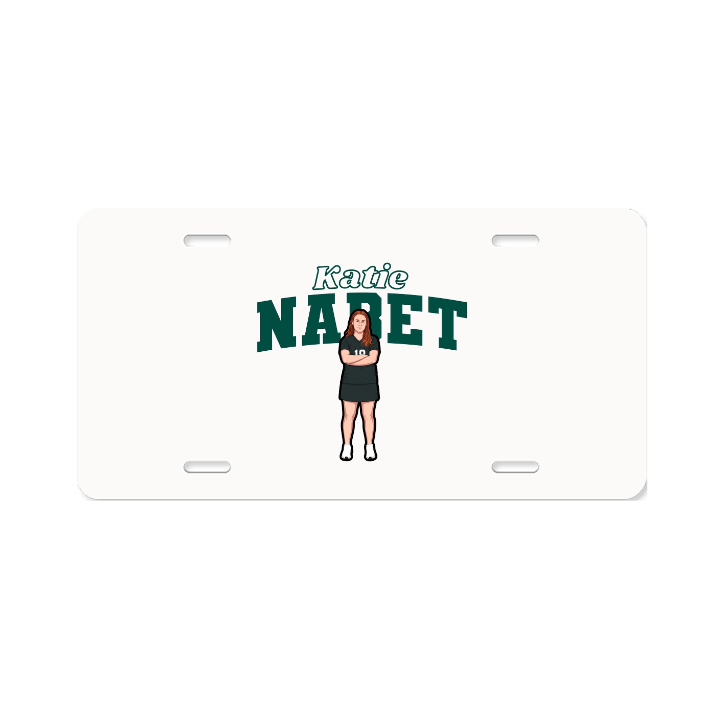 License Plate — Name Arch in Classic