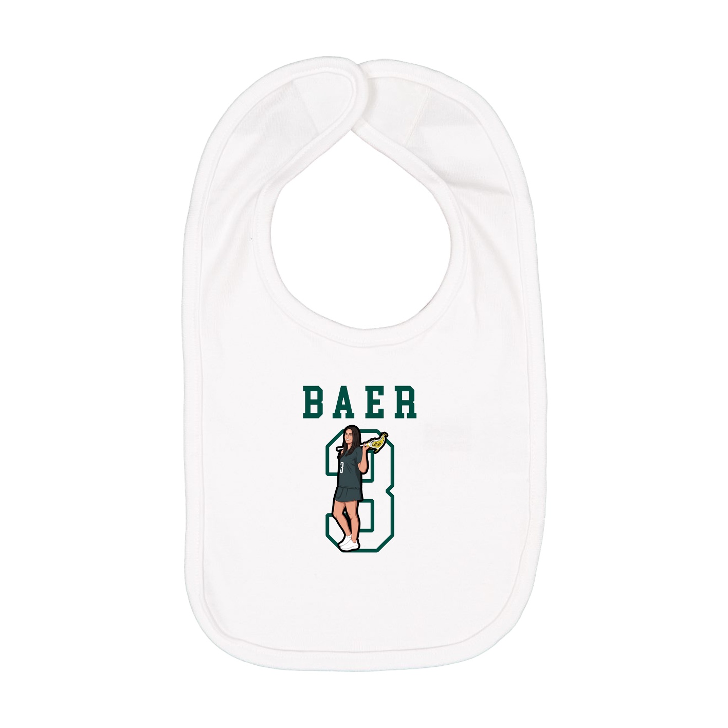Infant Bib — Shirsey in White