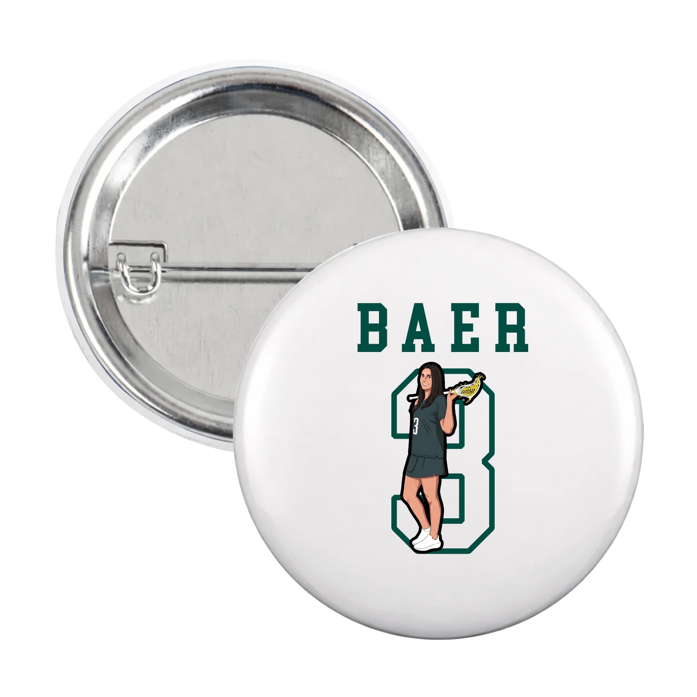 Game Day Button — Shirsey in White