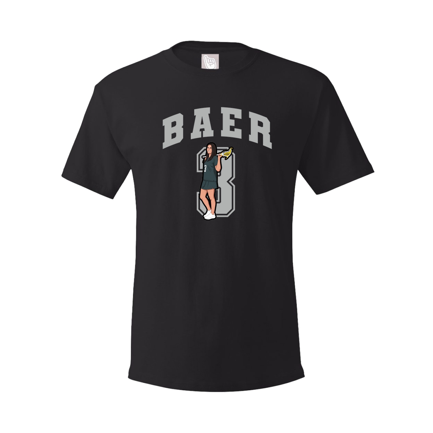 Youth Tee — Number in Black