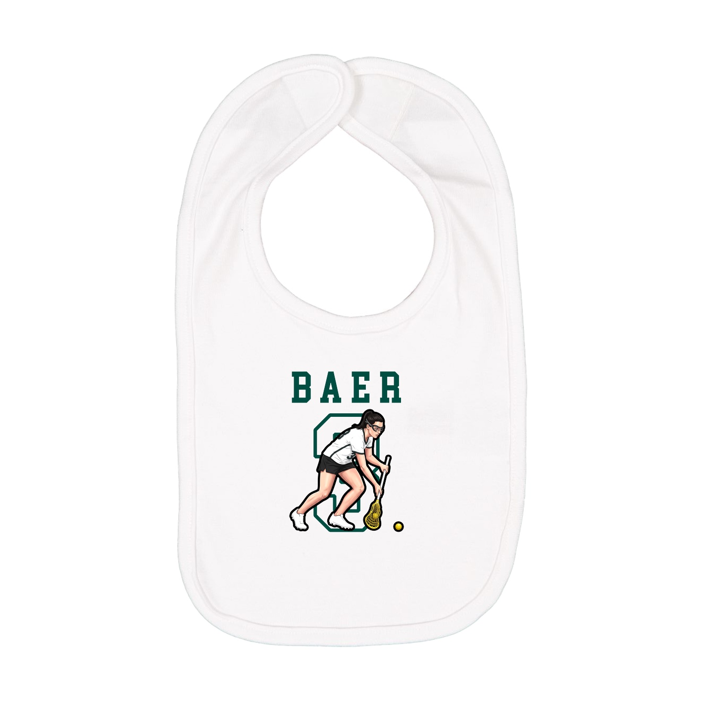 Infant Bib — Shirsey in White