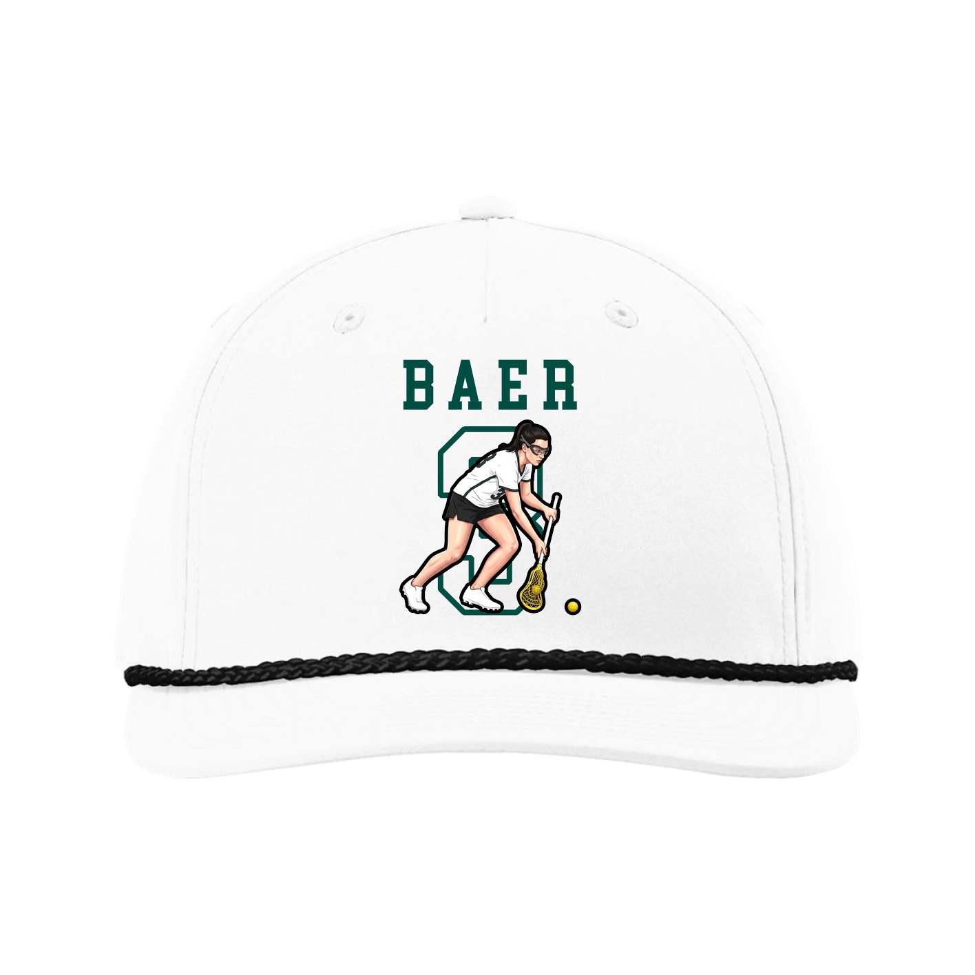 Five-Panel Classic Rope Cap — Shirsey in White