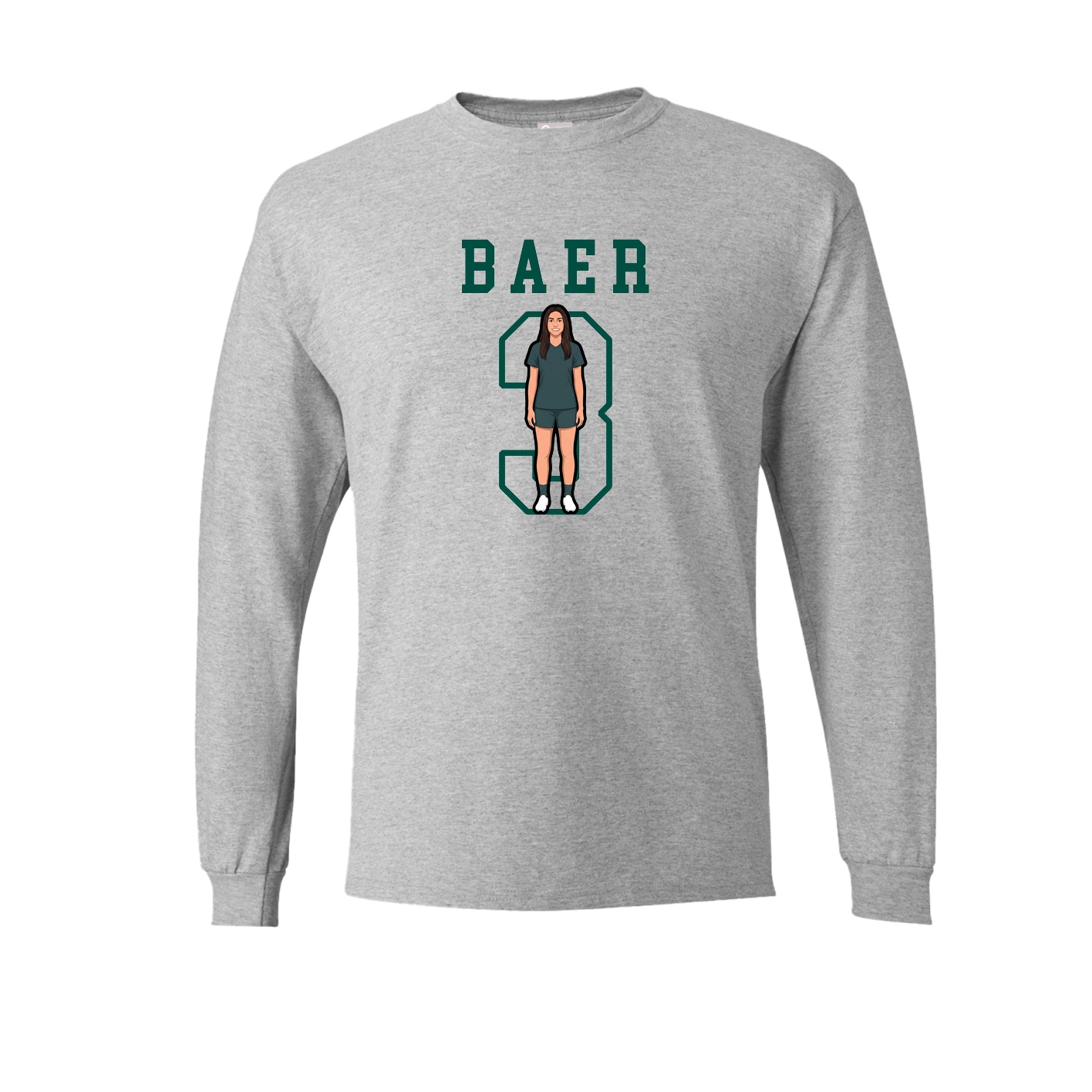 Long Sleeve Tee — Shirsey in Grey