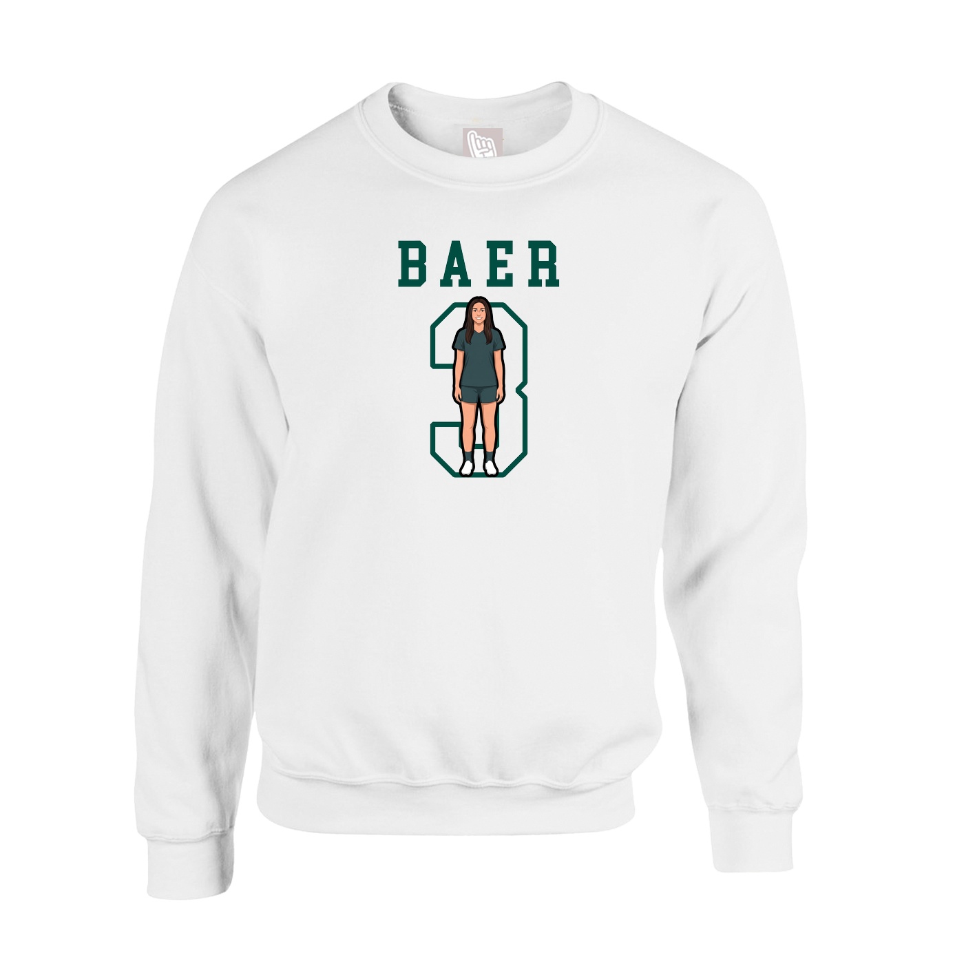 Fleece Crew — Shirsey in White