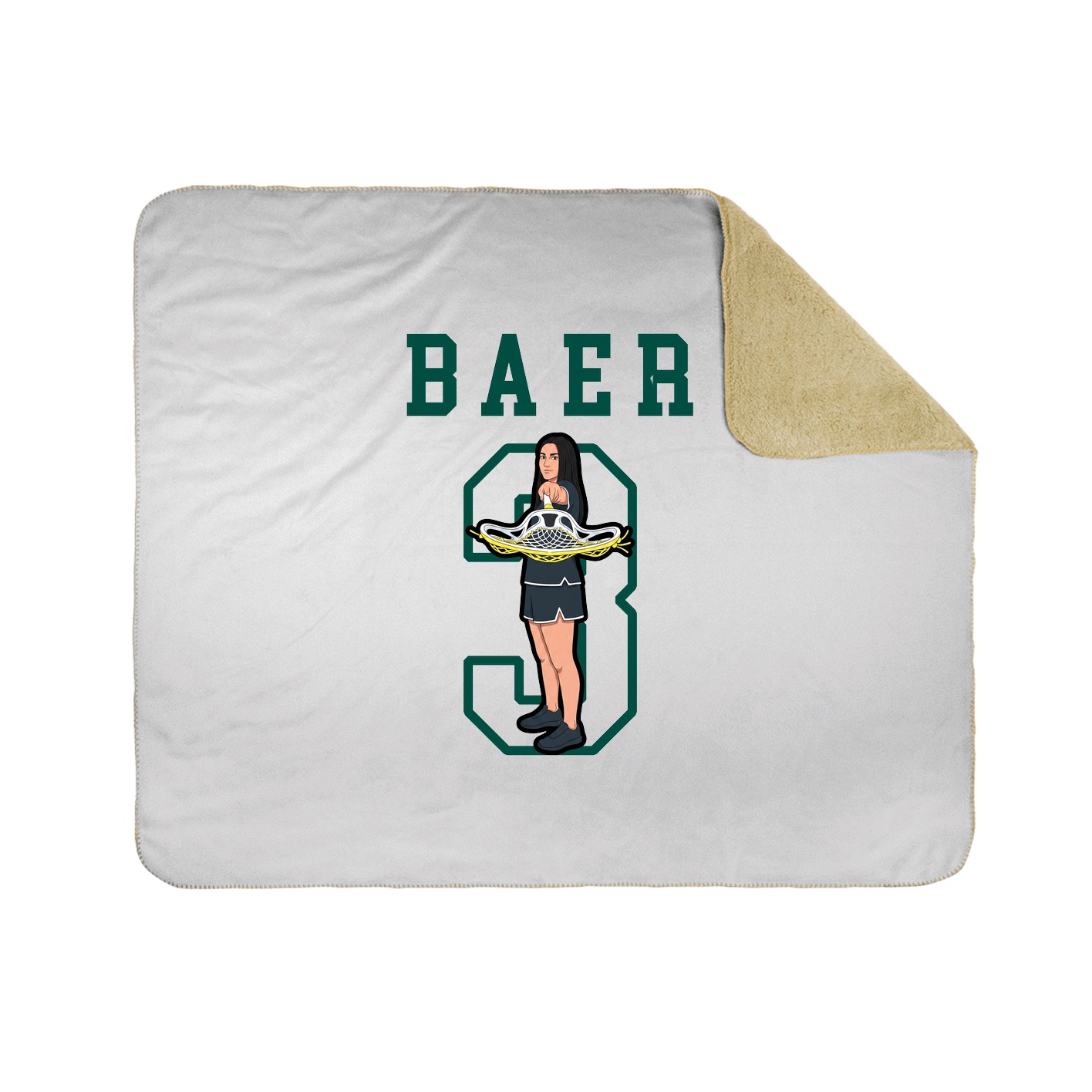 Throw Blanket — Shirsey in White