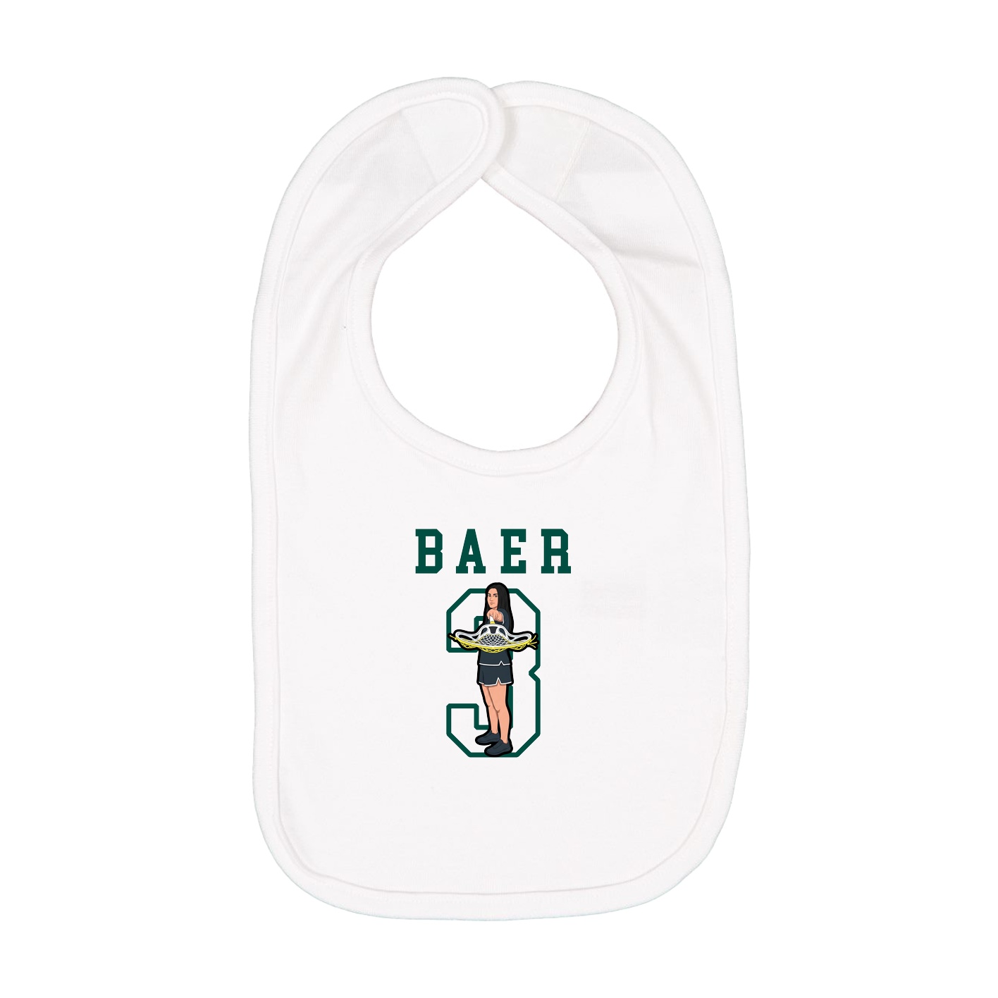 Infant Bib — Shirsey in White