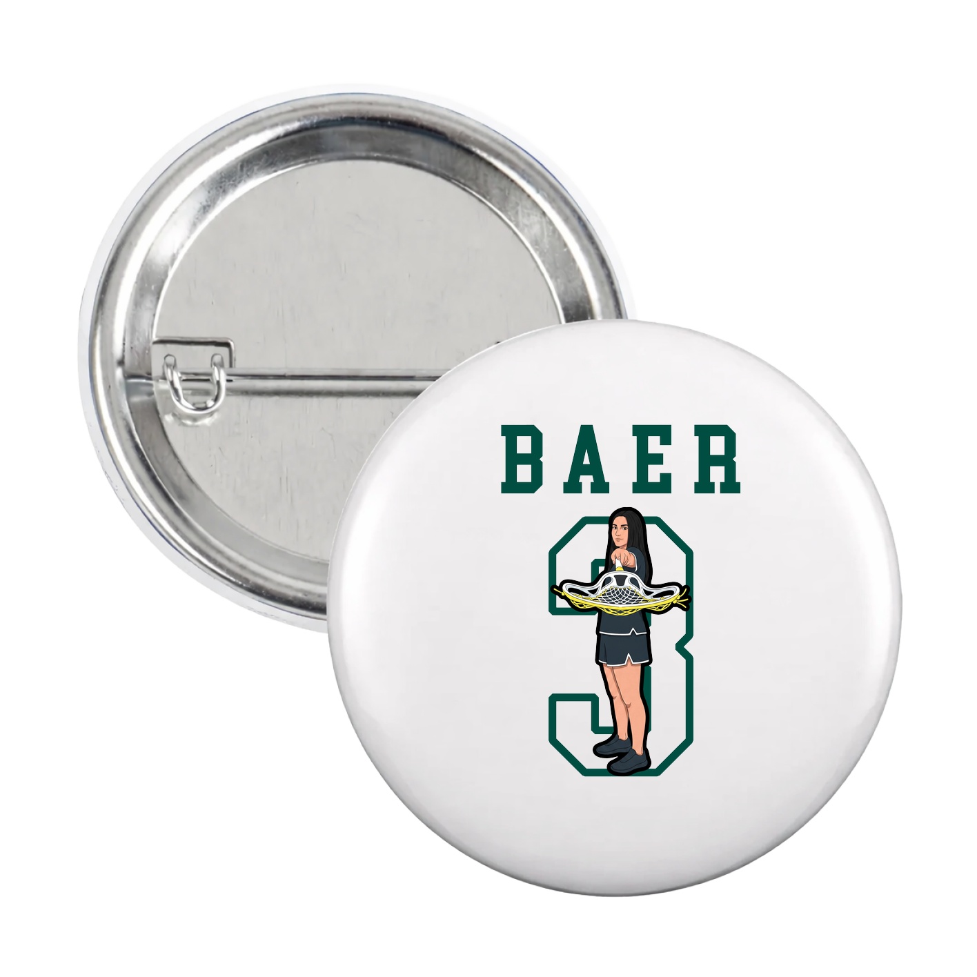 Game Day Button — Shirsey in White