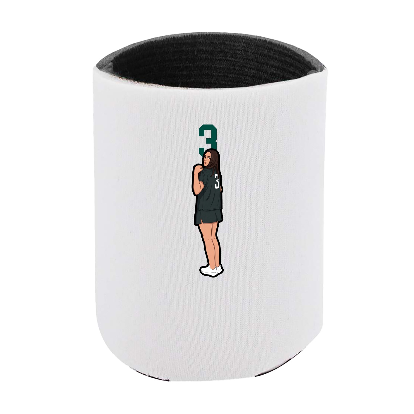 Can Holder — Number Top in White