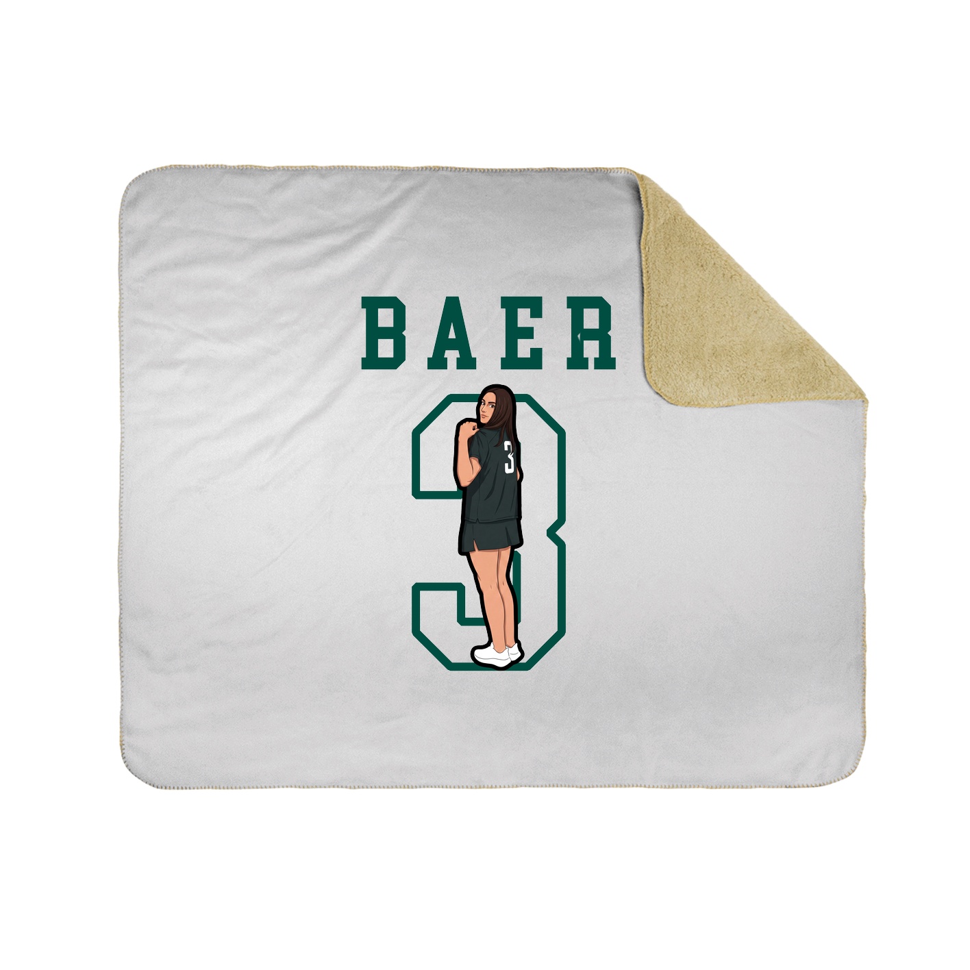 Throw Blanket — Shirsey in White
