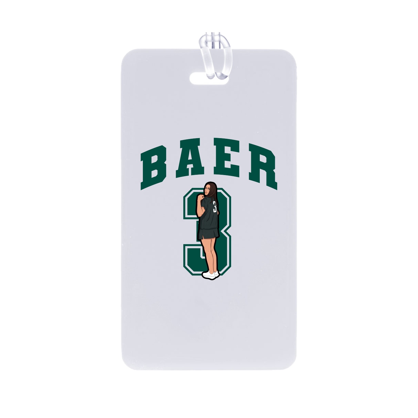 Bag Tag — Number in Classic