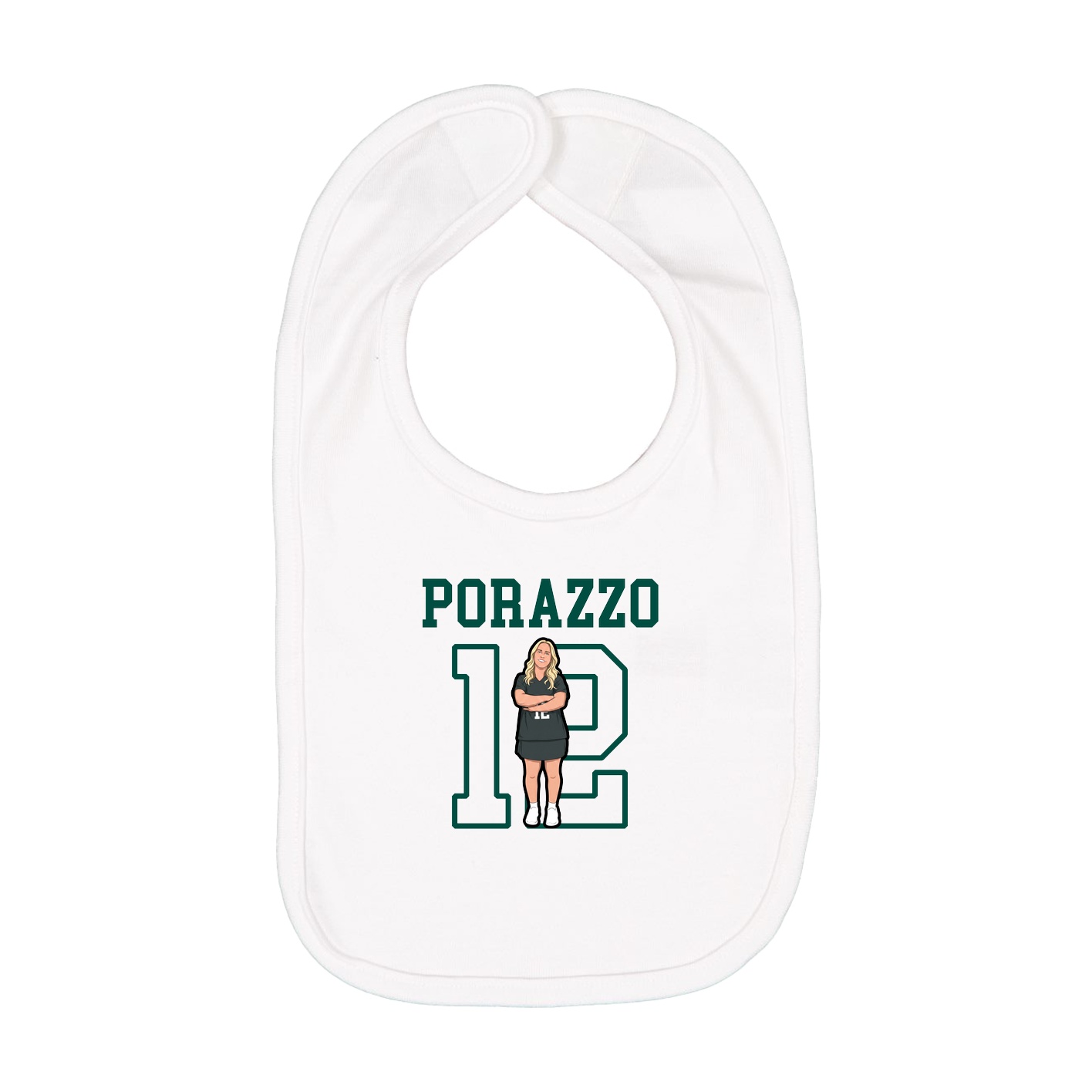 Infant Bib — Shirsey in White