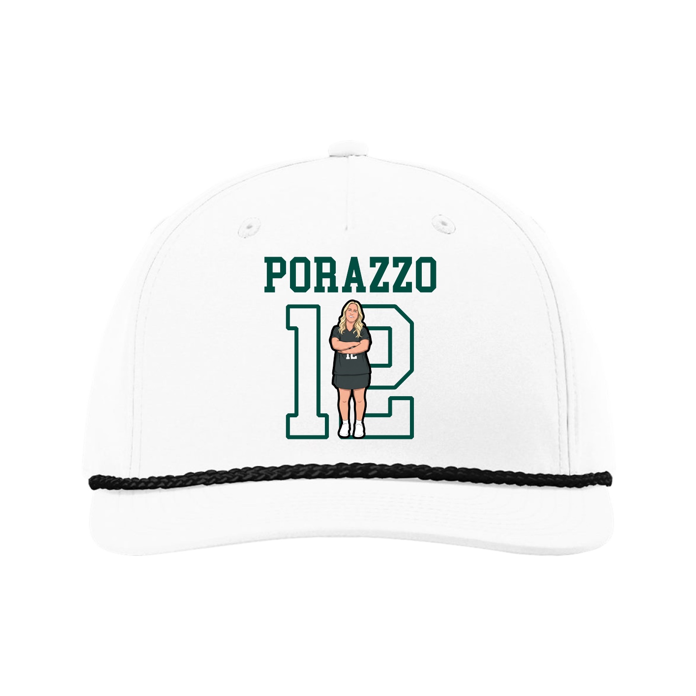 Five-Panel Classic Rope Cap — Shirsey in White