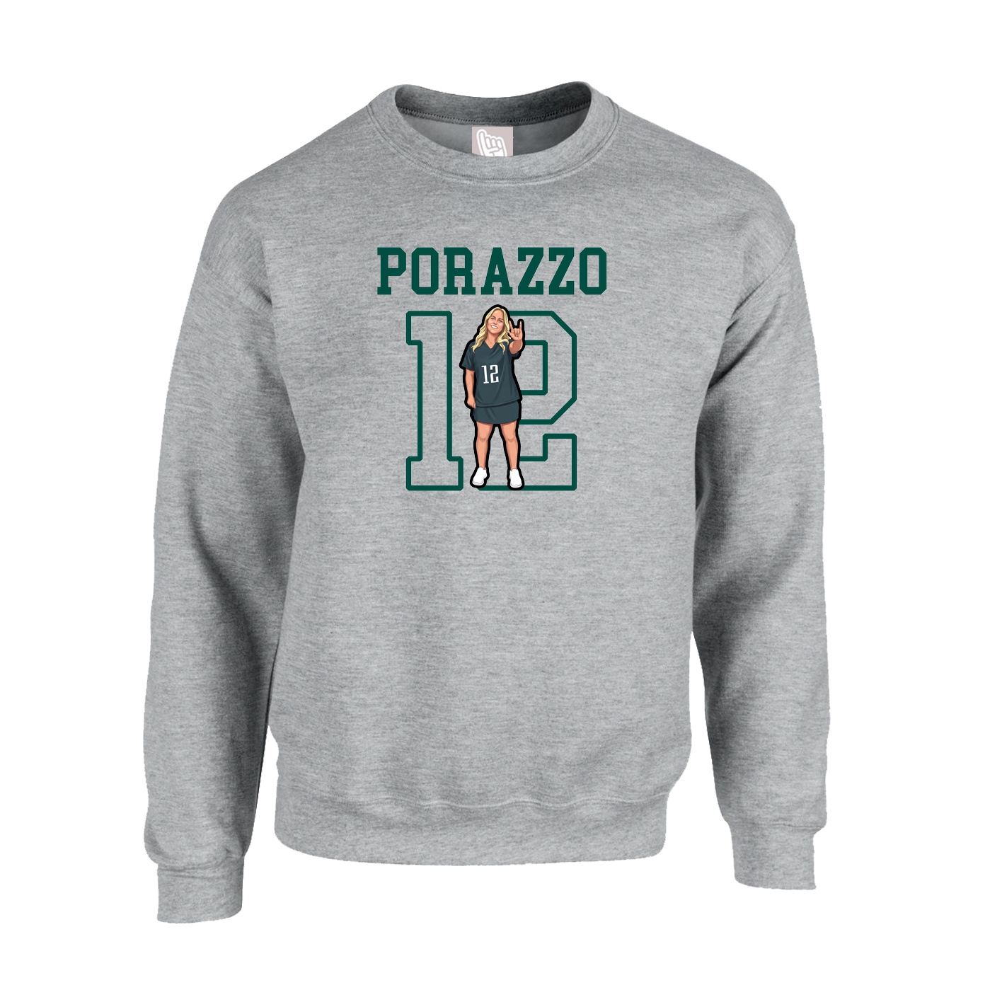 Fleece Crew — Shirsey in Grey