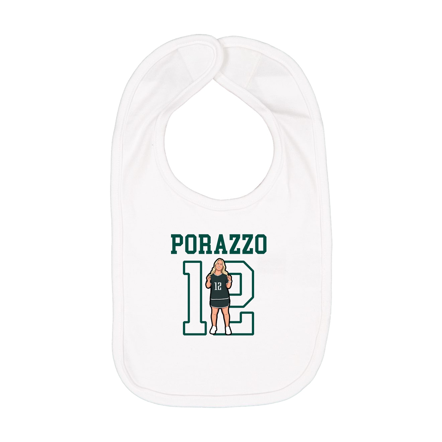 Infant Bib — Shirsey in White