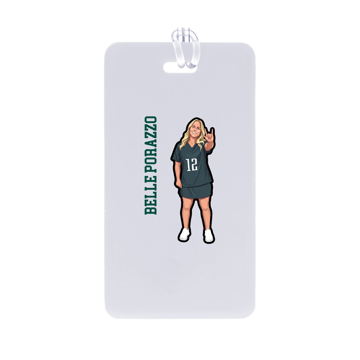 Bag Tag — Name Vertical in Classic