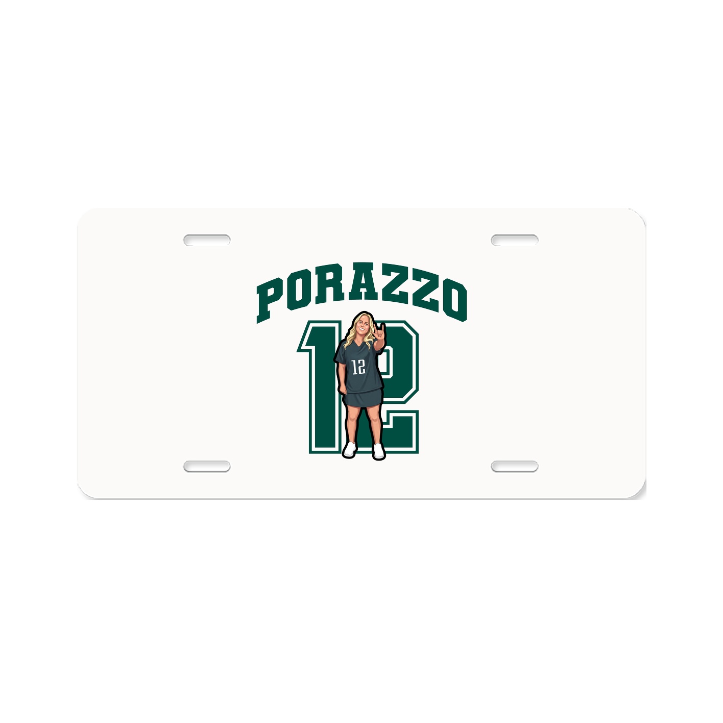 License Plate — Number in Classic