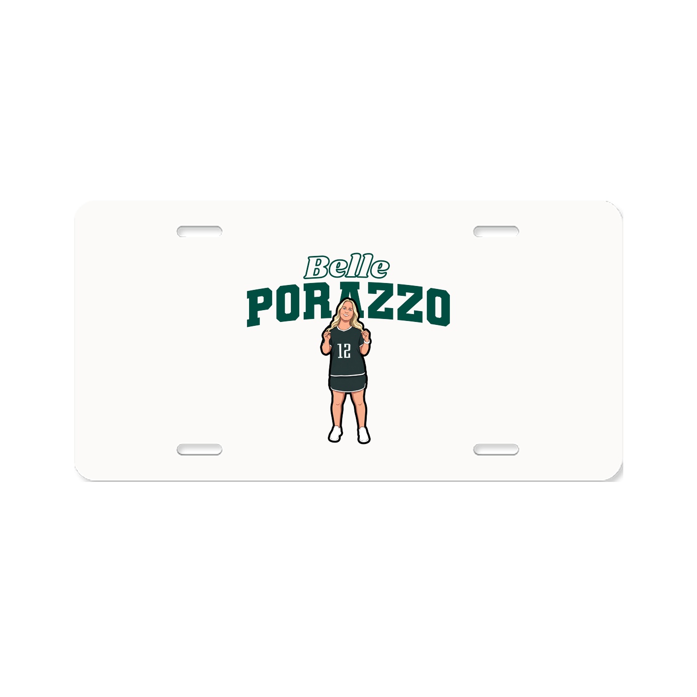 License Plate — Name Arch in Classic