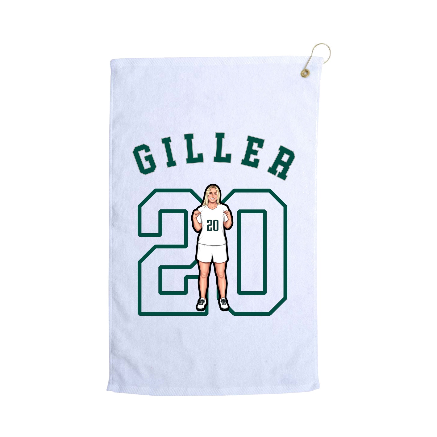 Golf Towel — Shirsey Arch in White