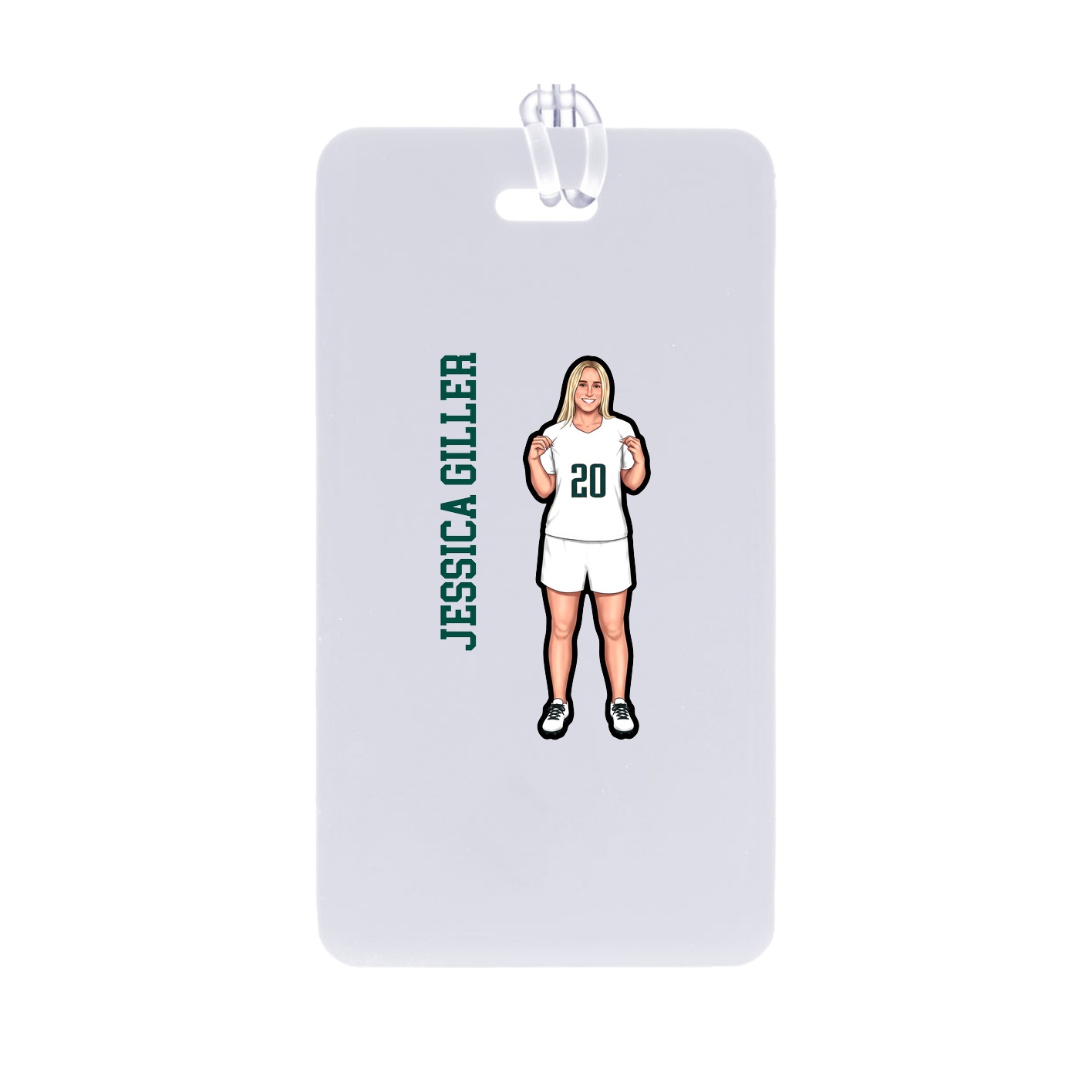 Bag Tag — Name Vertical in Classic