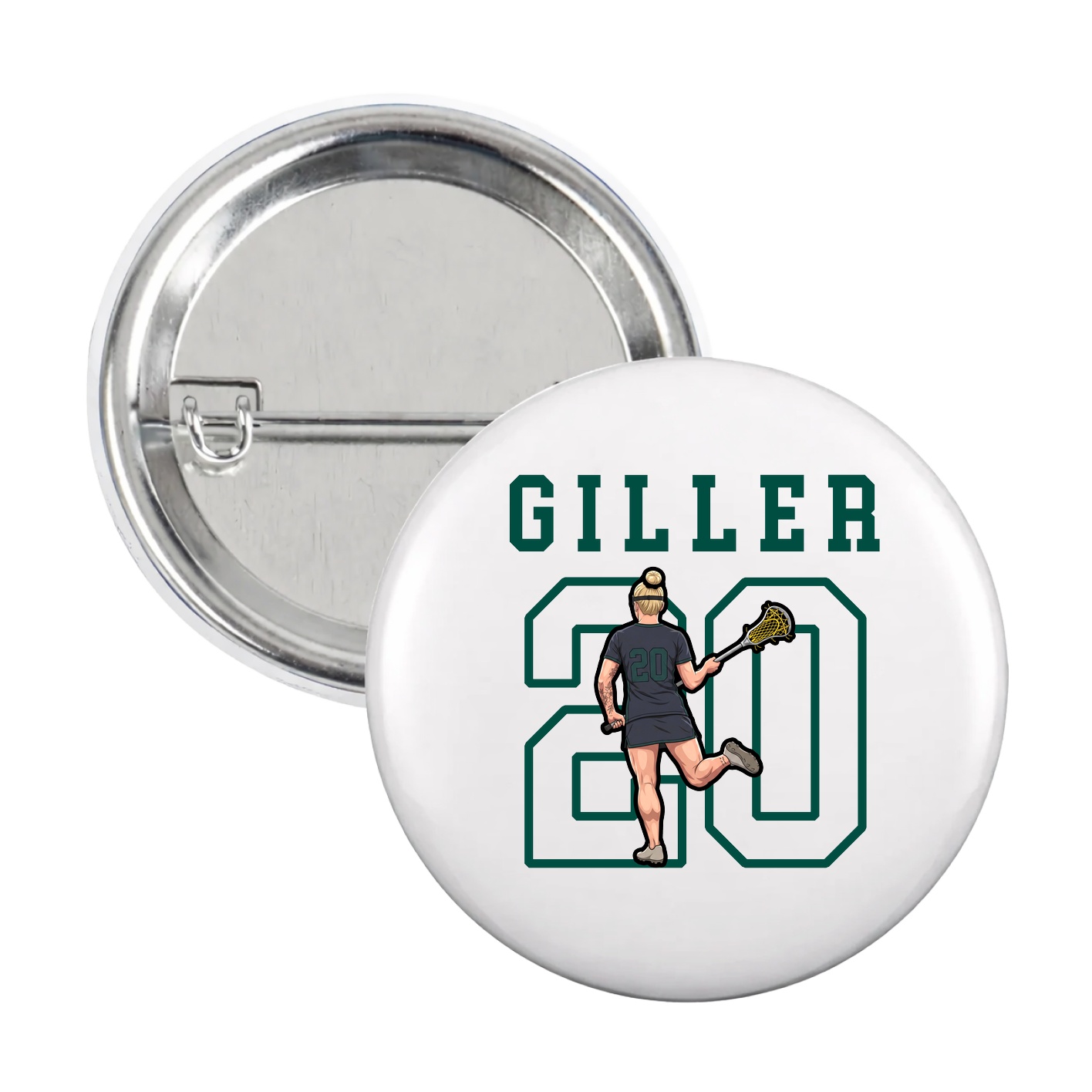 Game Day Button — Shirsey in White
