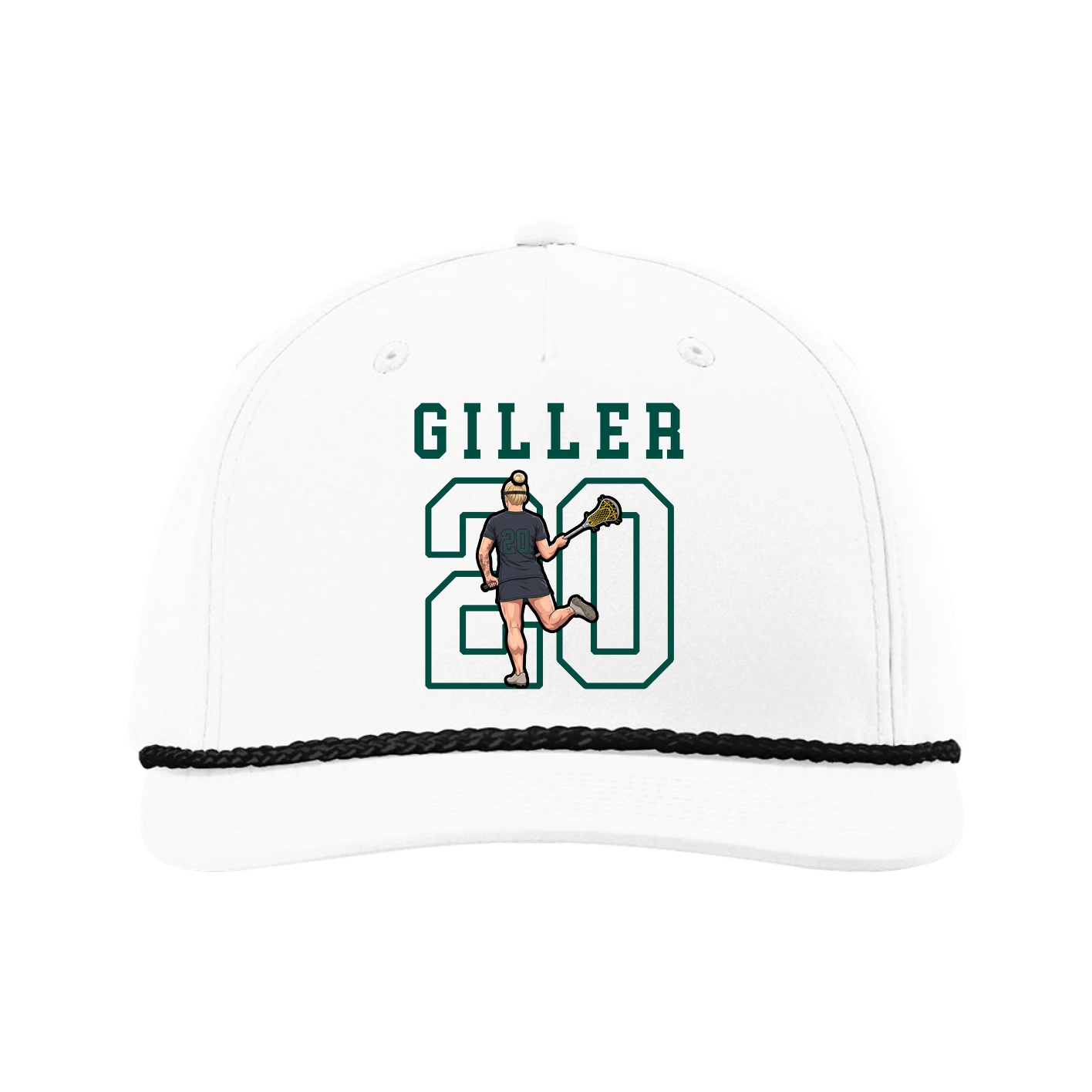 Five-Panel Classic Rope Cap — Shirsey in White
