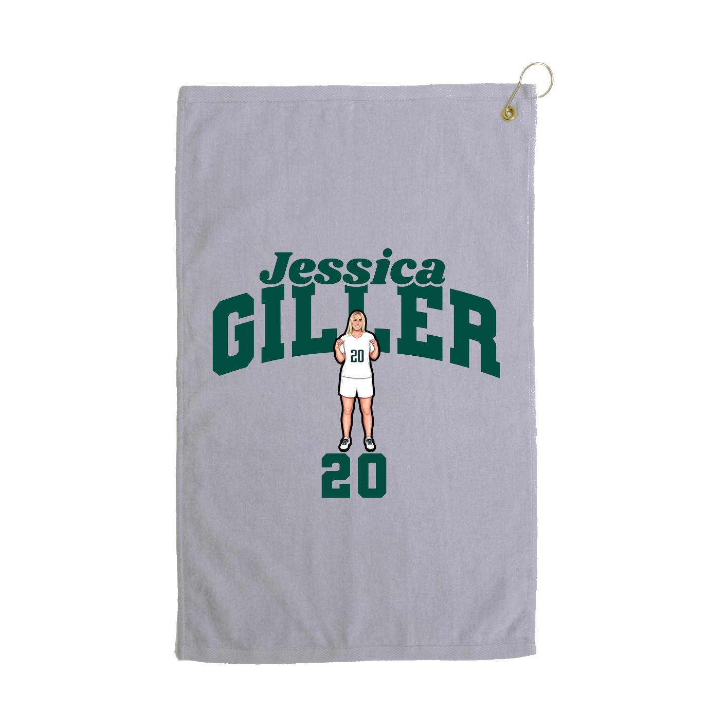 Golf Towel — Signature Arch in Grey