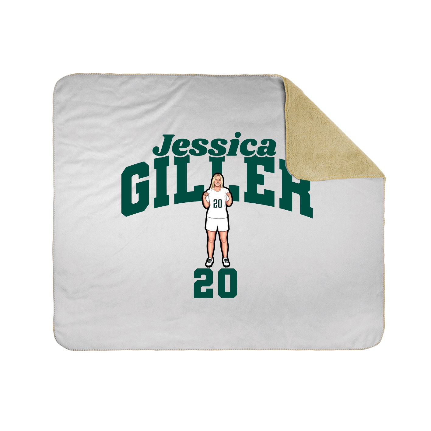 Throw Blanket — Signature Arch in White