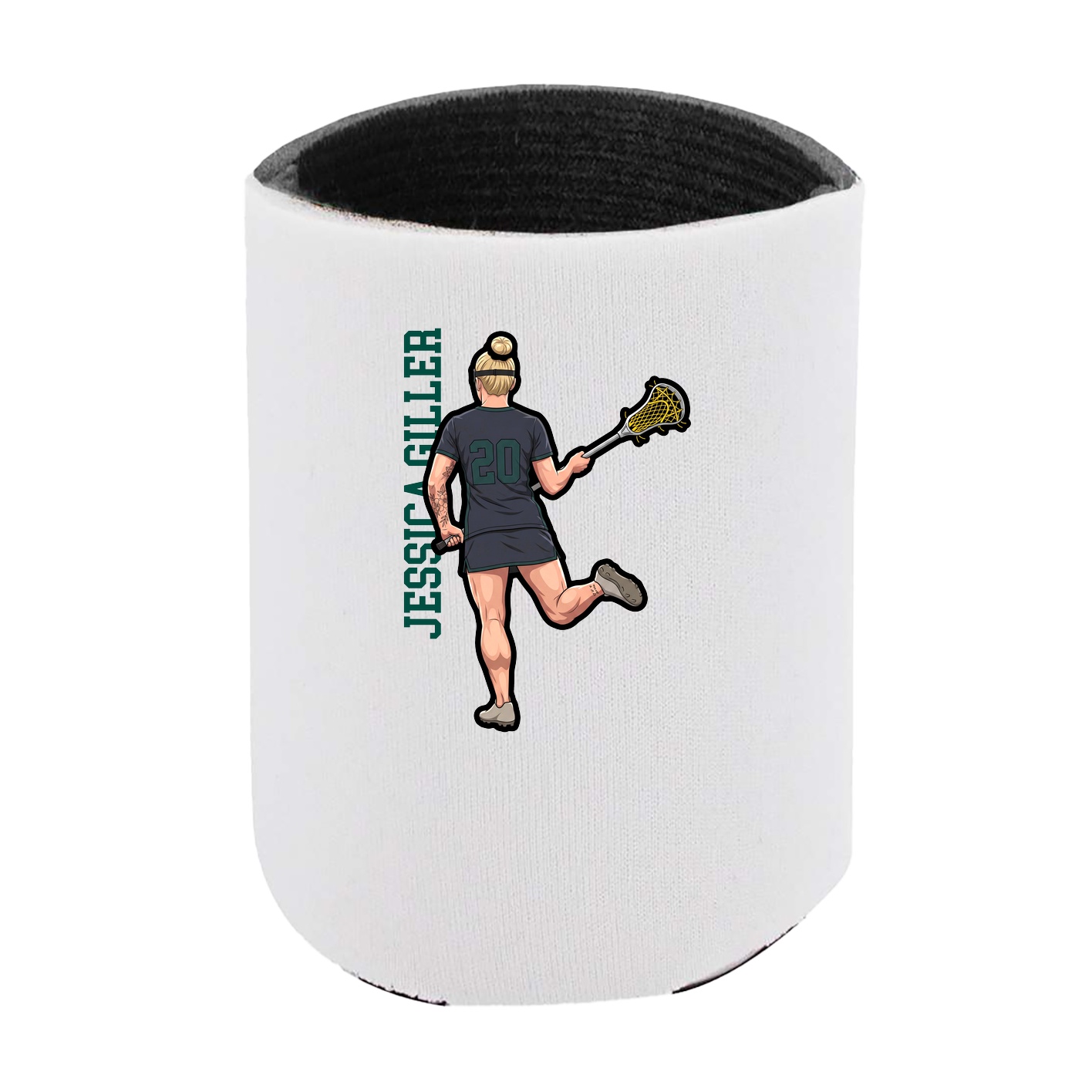 Can Holder — Name Vertical in White